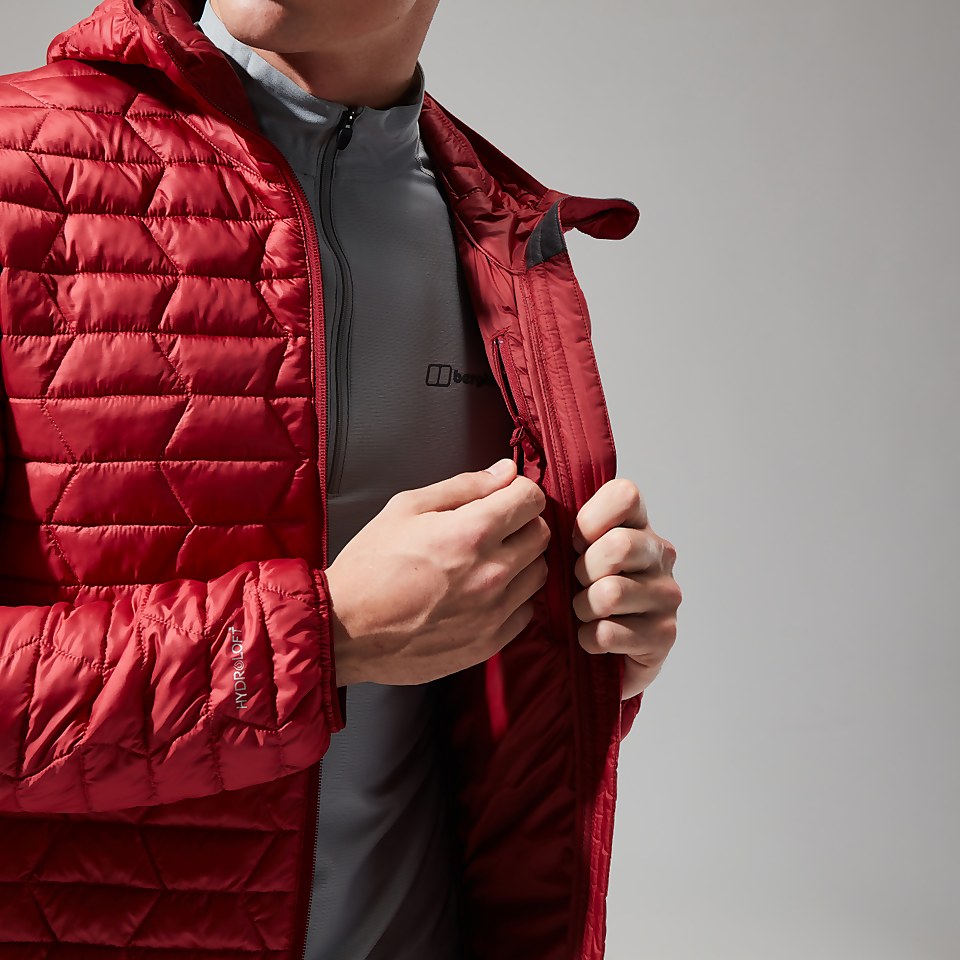 Men's Cuillin Insulated Hoody - Dark Red