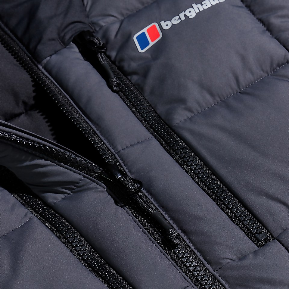 Men's Menahan Insulated Hooded Jacket - Grey/Black