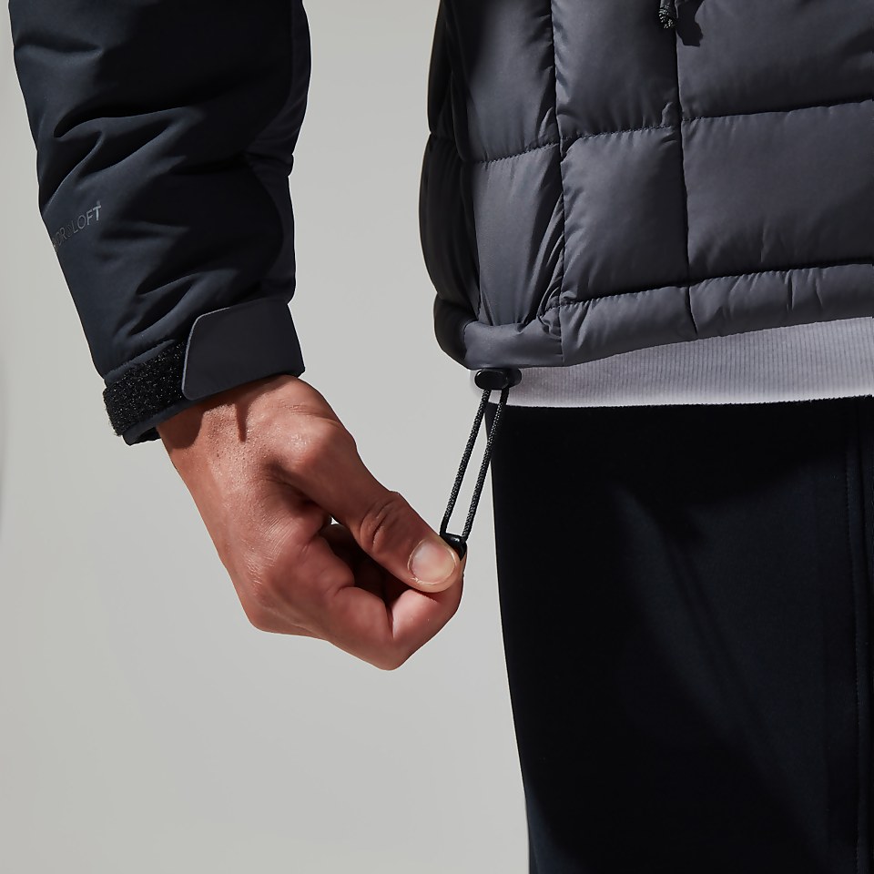 Men's Menahan Insulated Hooded Jacket - Grey/Black