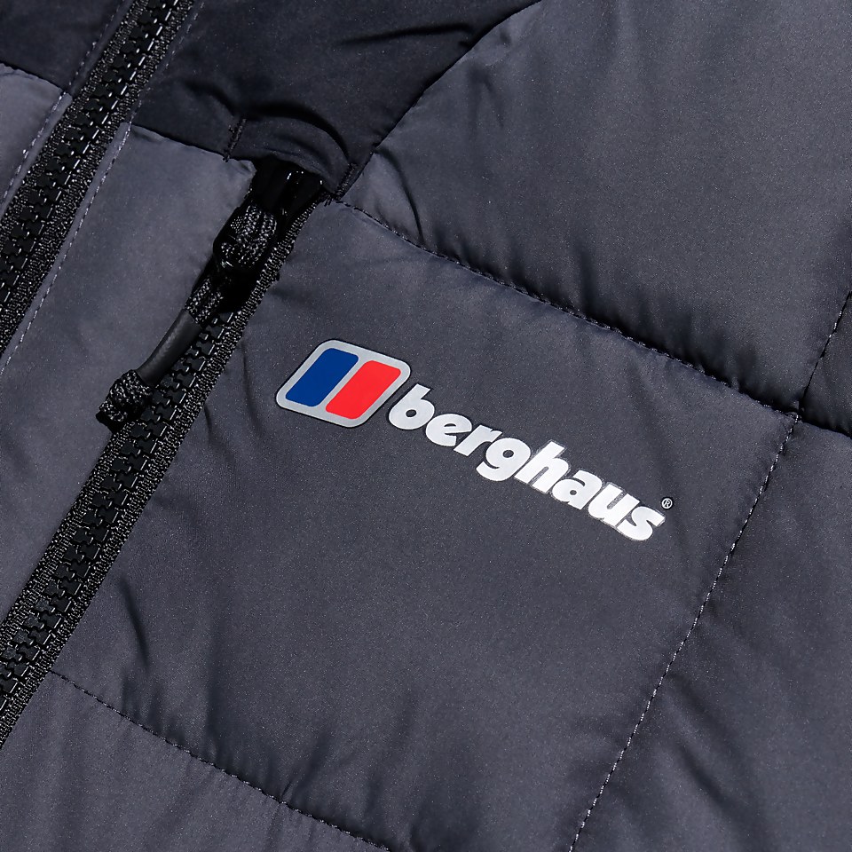 Men's Menahan Insulated Hooded Jacket - Grey/Black