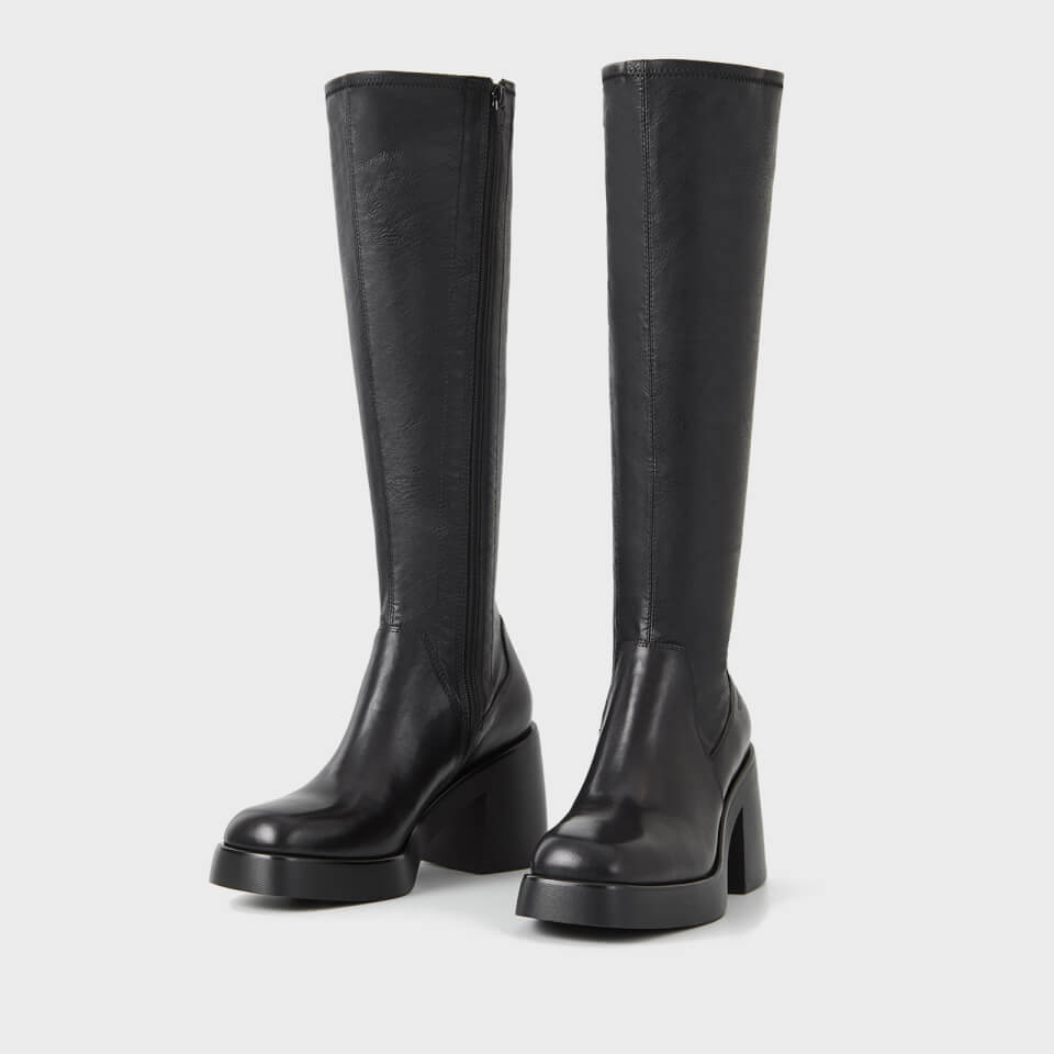 Vagabond Brooke Stretch Leather Heeled Knee High Boots