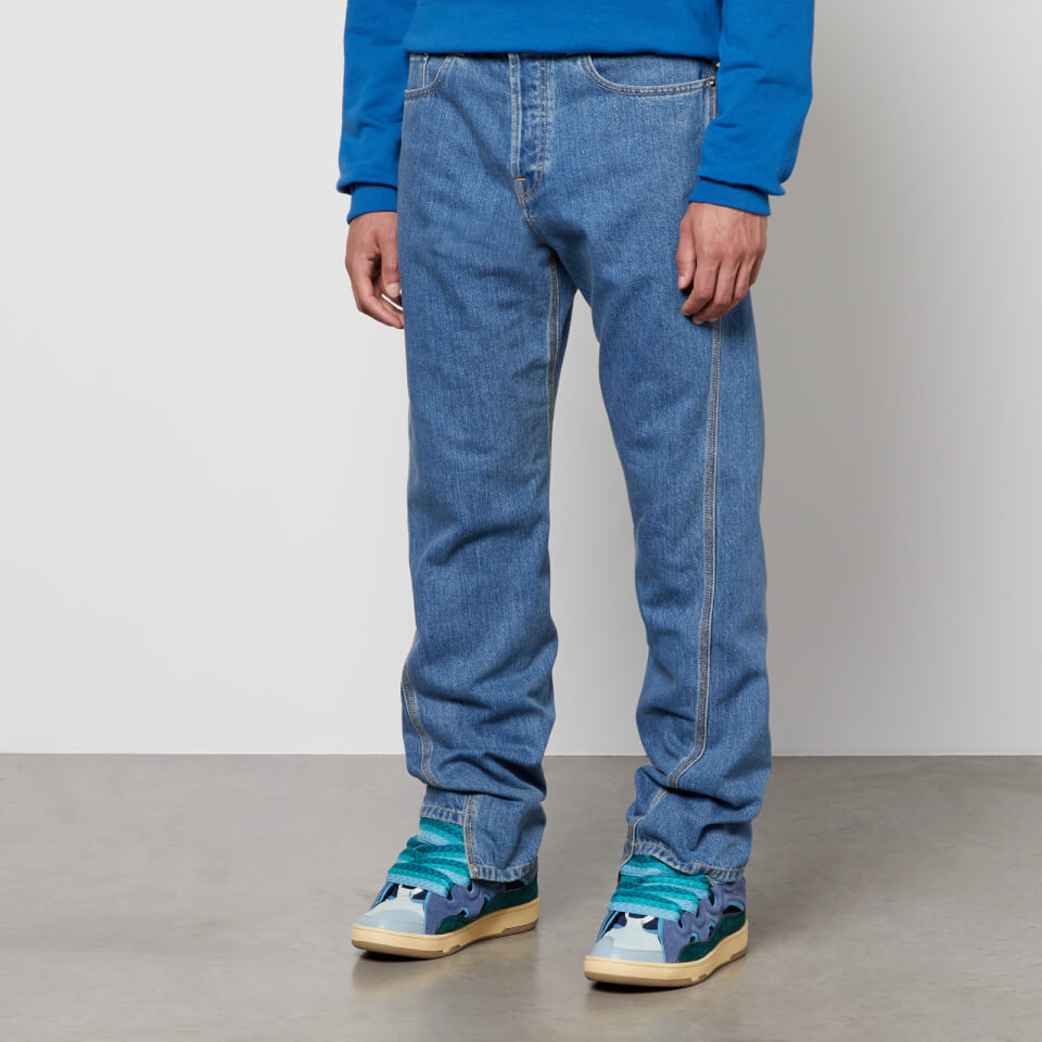 【関税込み】lanvin TWISTED HEM' JEANS Lanvin Twisted Jeans | Blue | FARFETCH