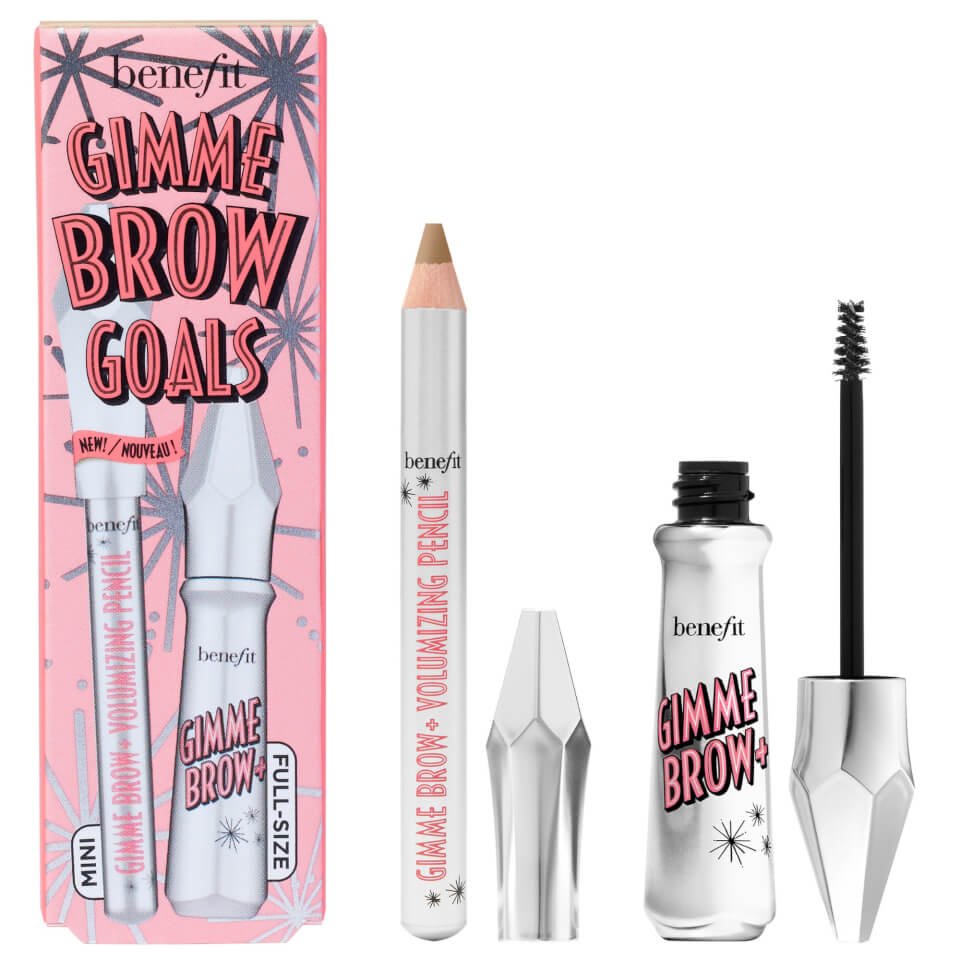 benefit Gimme Brow Goals Volumising Fiber Eyebrow Gel and Pencil Duo Set - Shade 2 Warm Golden Blonde