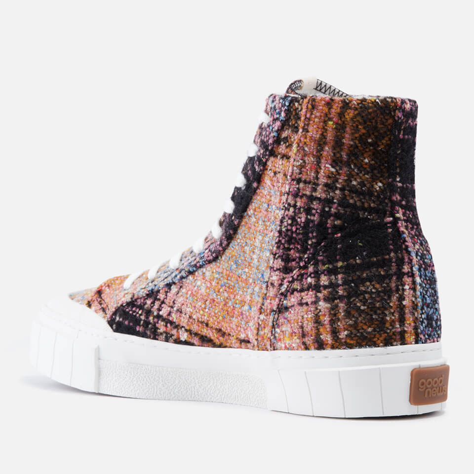 Good News Juice Cotton-Canvas Hi-Top Trainers - UK 7.5 1