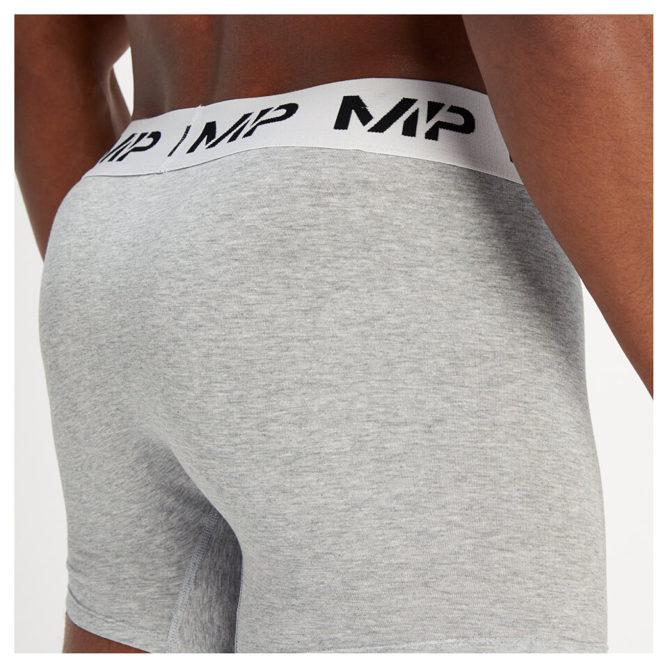 MP Men's Boxers (3 Pack) Grey Marl/White