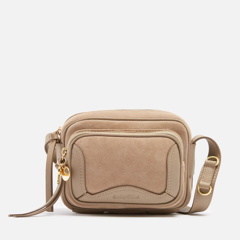 See By Chloé Hana Leather and Suede Camera Bag