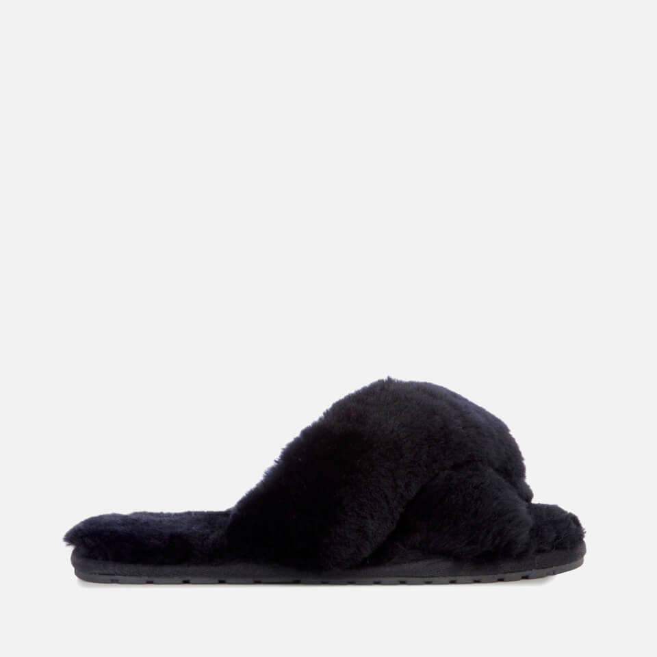 EMU Australia Mayberry Sheepskin Cross-Front Slippers - UK 3
