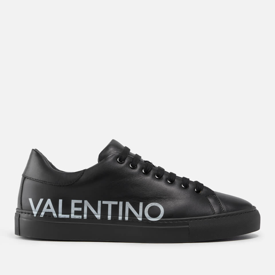 Valentino Men's Zeus Logo-Printed Leather Trainers - UK 7