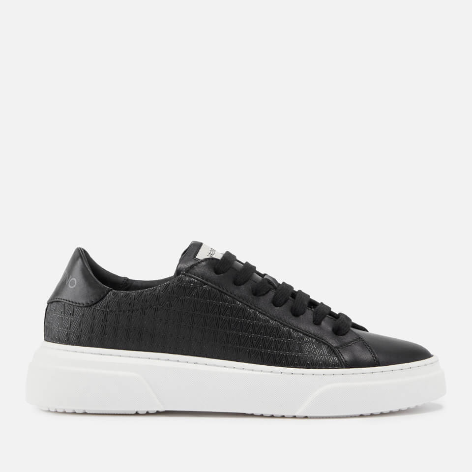 Valentino Women's Stan Logo-Jacquard and Leather Trainers