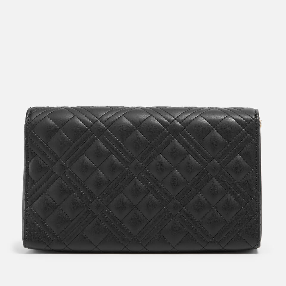 Love Moschino Classic Quilted Faux Leather Cross Body Bag
