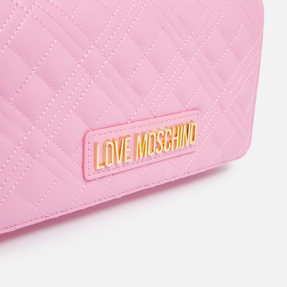 Love Moschino Classic Quilted Faux Leather Shoulder Bag