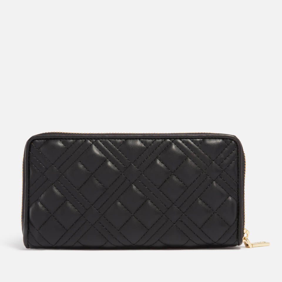 Love Moschino Large Classic Quilted Faux Leather Wallet