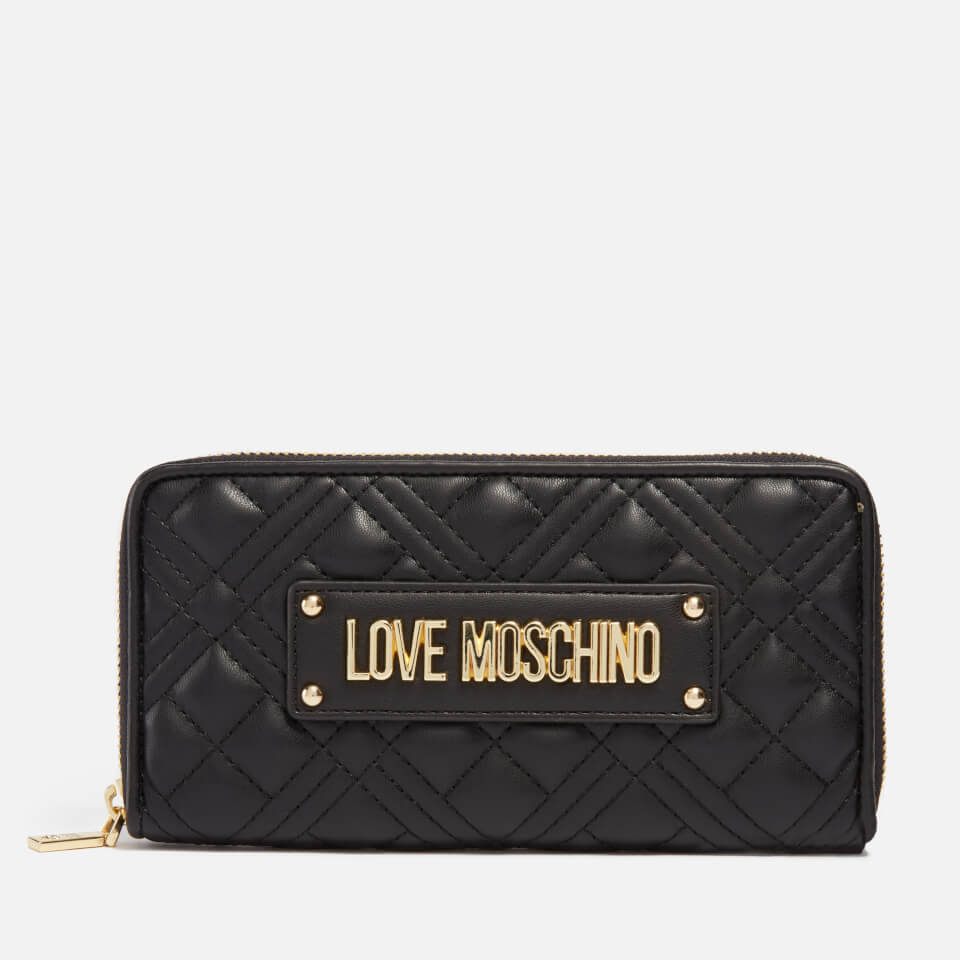 Love Moschino Large Classic Quilted Faux Leather Wallet