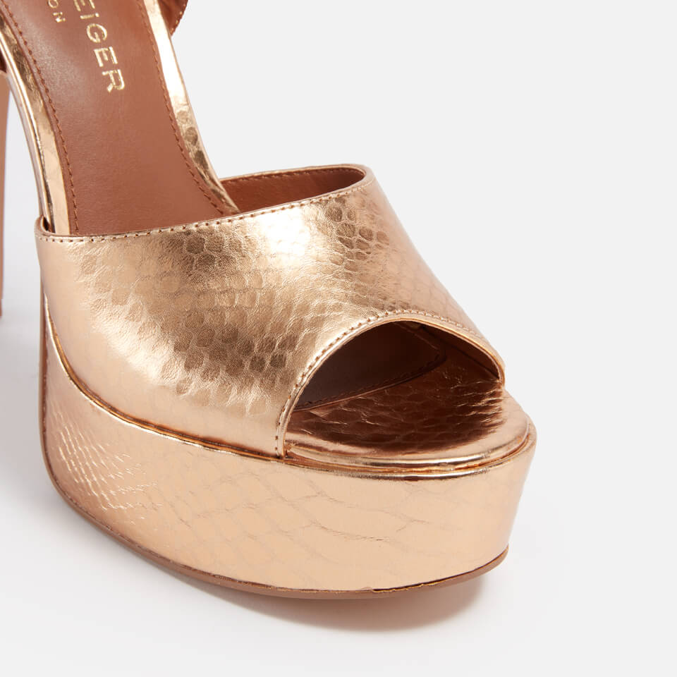 Kurt geiger rose gold sandals 2025