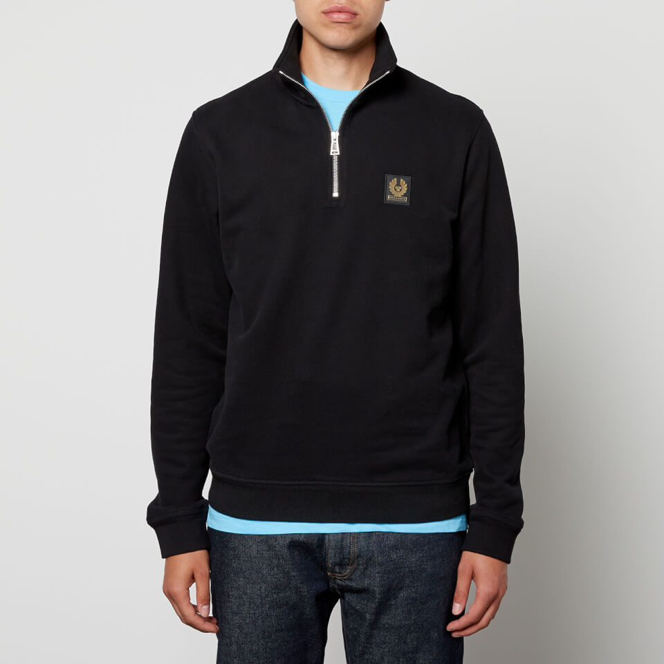 Belstaff Logo Appliqued Cotton Jersey Sweatshirt S Coggles