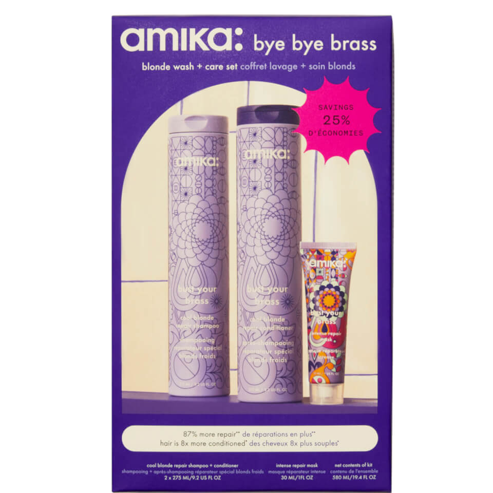 Amika Bye Bye Brass Wash and Care Hair Set