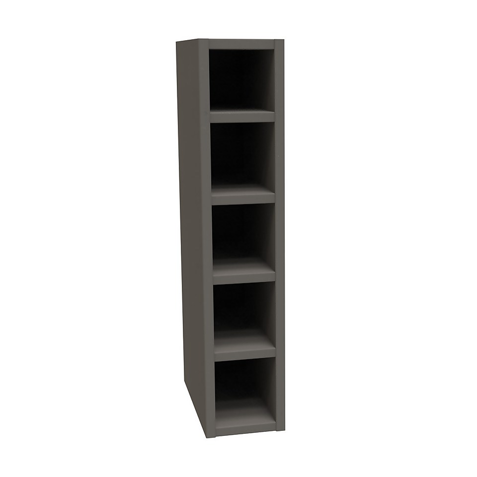 Classic Shaker Wine Rack (W)147mm Dark Grey Homebase