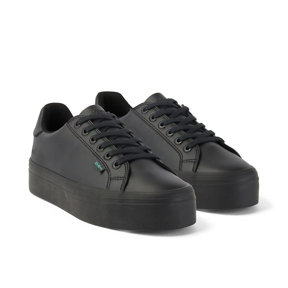 Adult Womens Tovni Stack Leather Alternative Black