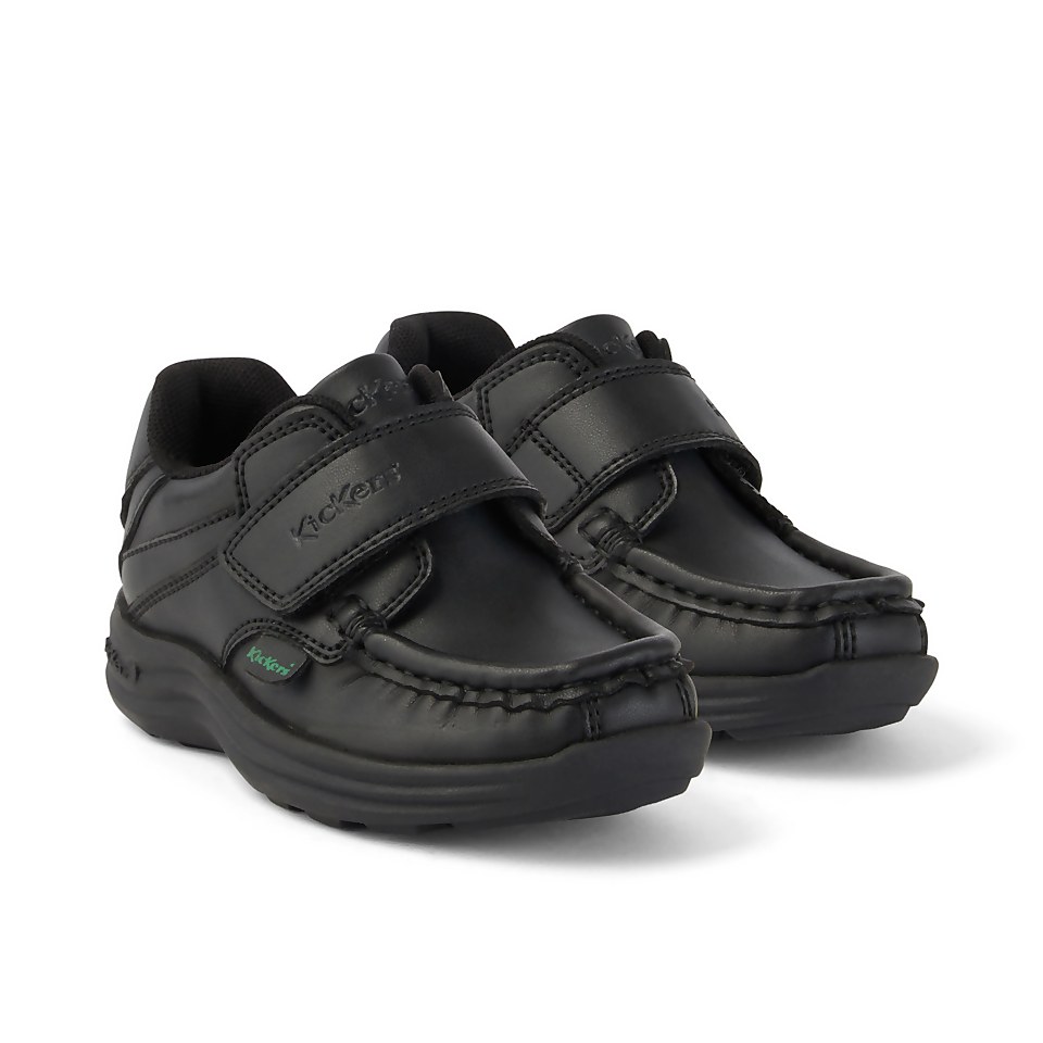 Infant Unisex Reasan Strap Leather Alternative Black
