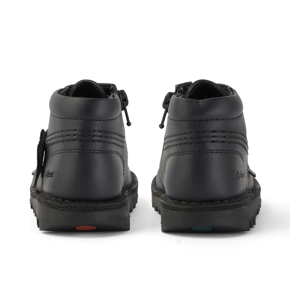 Infant Unisex Kick Hi Zip Leather Alternative Black