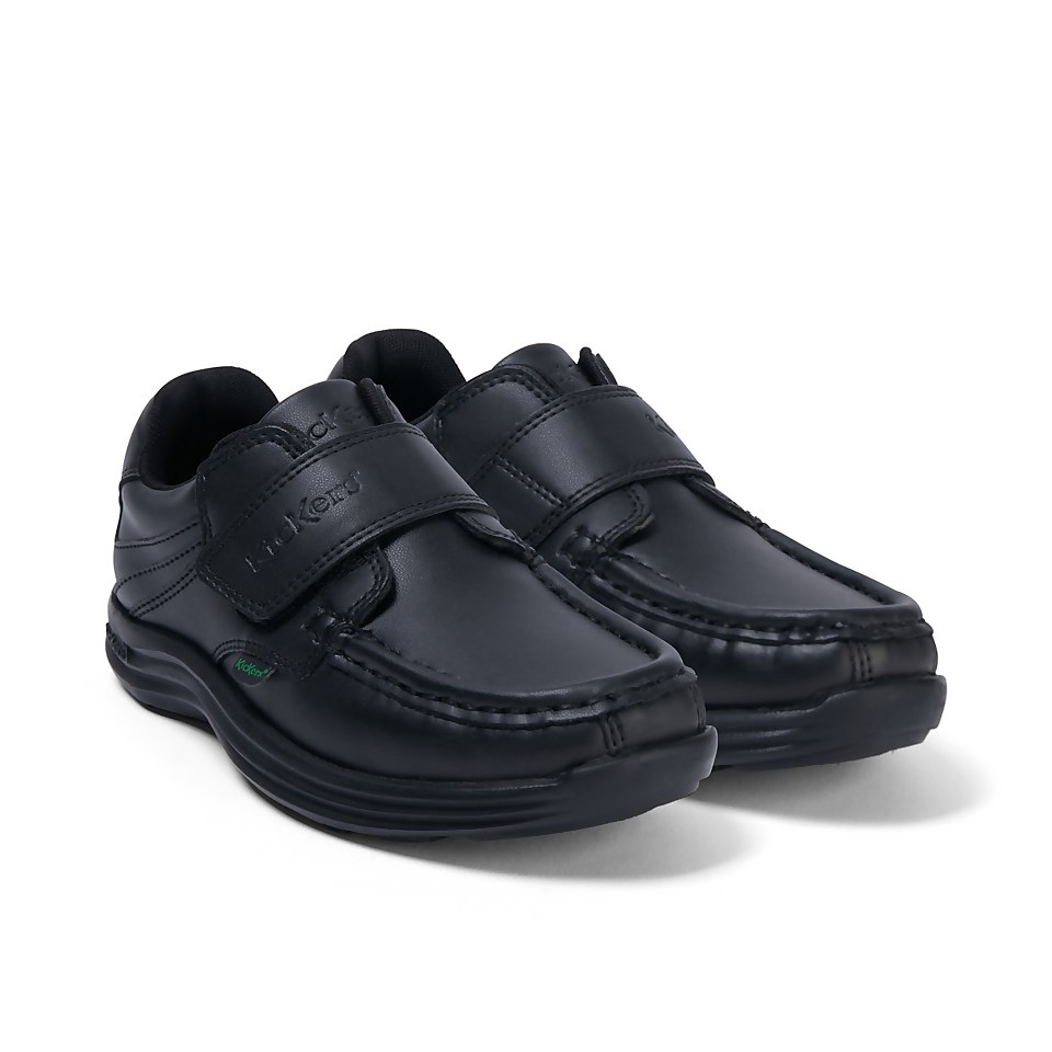 Junior Unisex Reasan Strap Leather Alternative Black