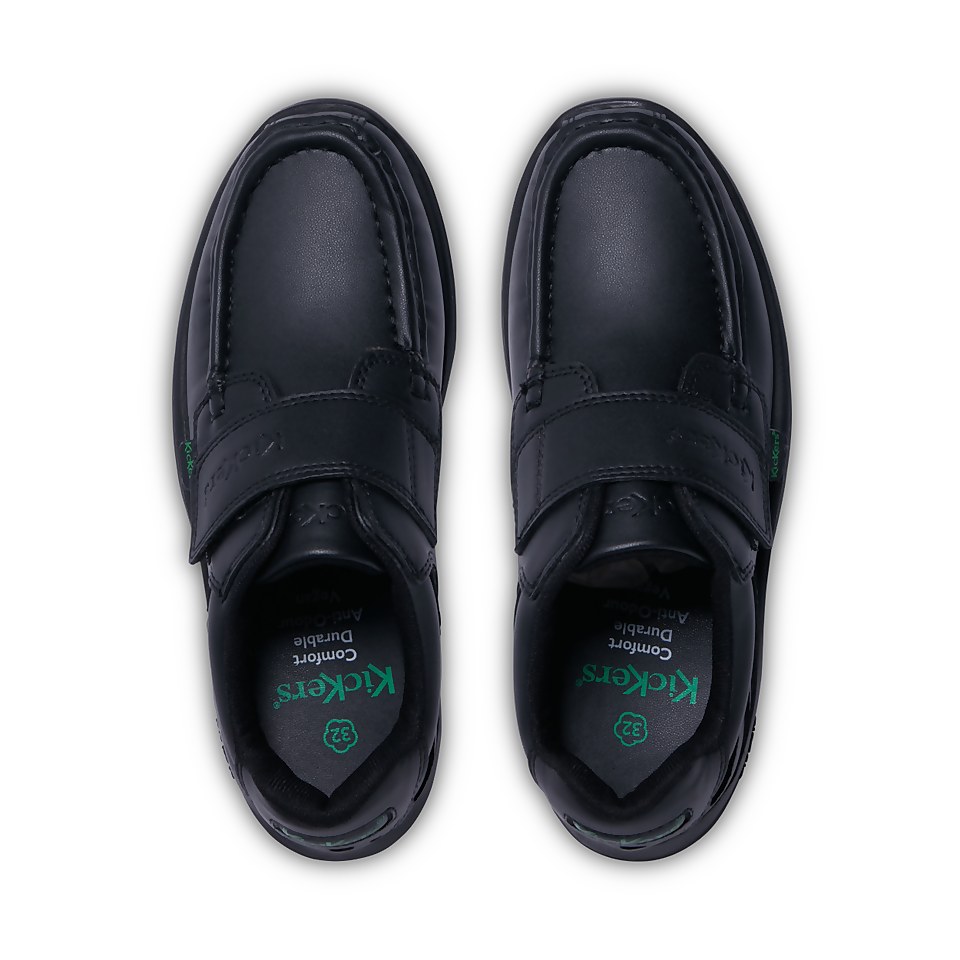 Junior Unisex Reasan Strap Leather Alternative Black