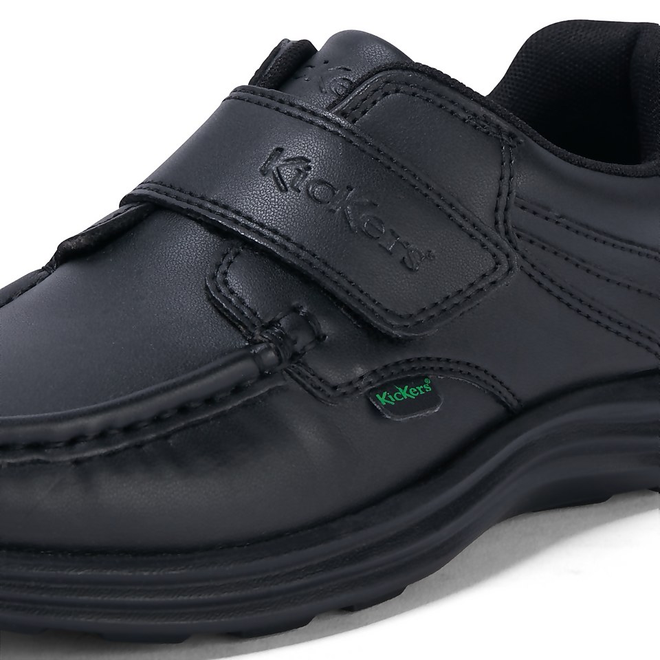 Junior Unisex Reasan Strap Leather Alternative Black