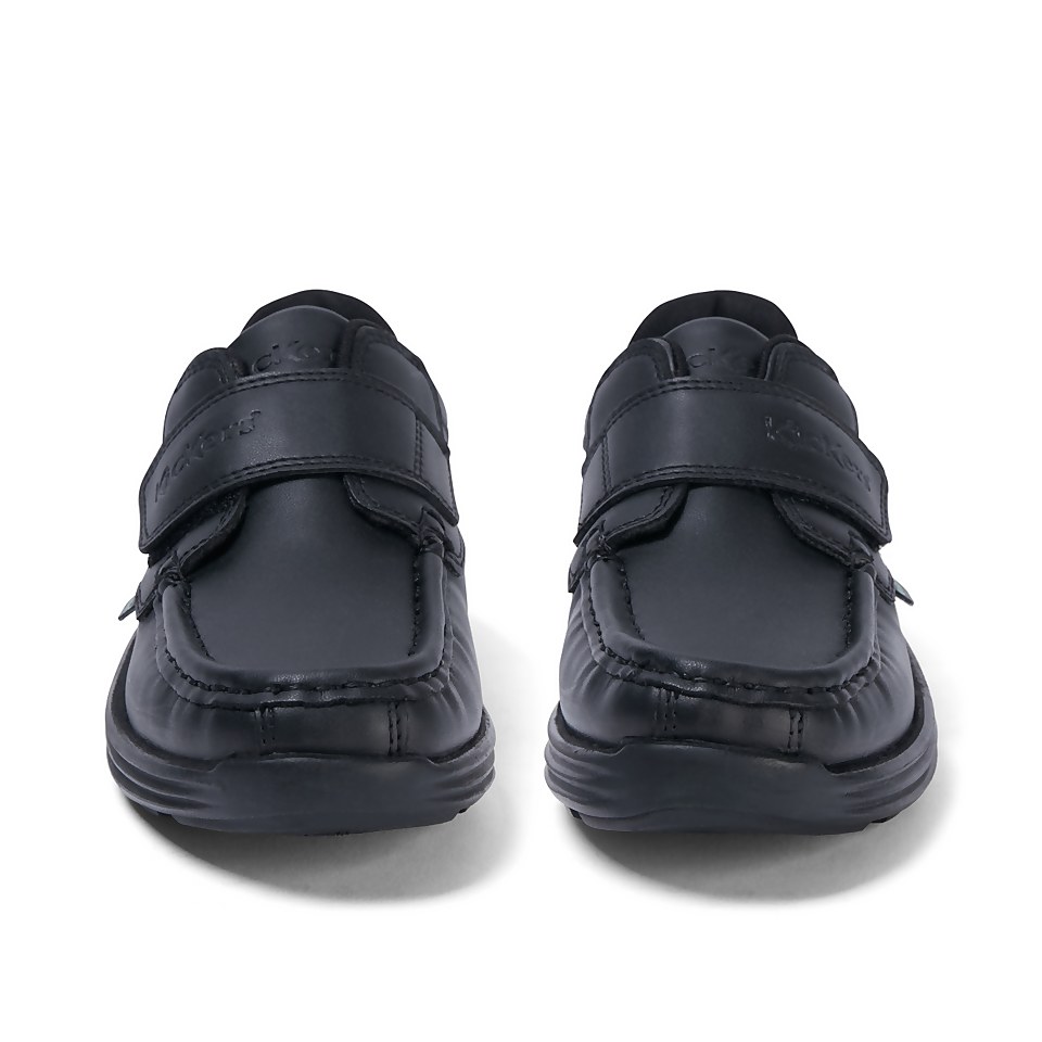 Junior Unisex Reasan Strap Leather Alternative Black