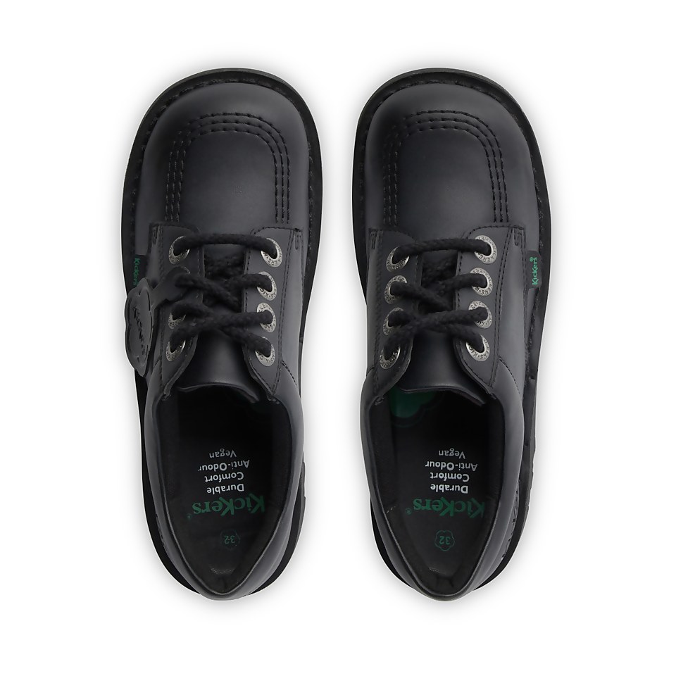 Junior Unisex Kick Lo Leather Alternative Black