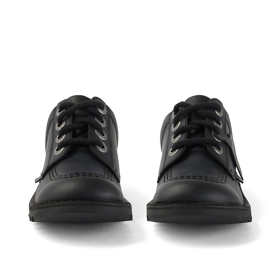 Junior Unisex Kick Lo Leather Alternative Black