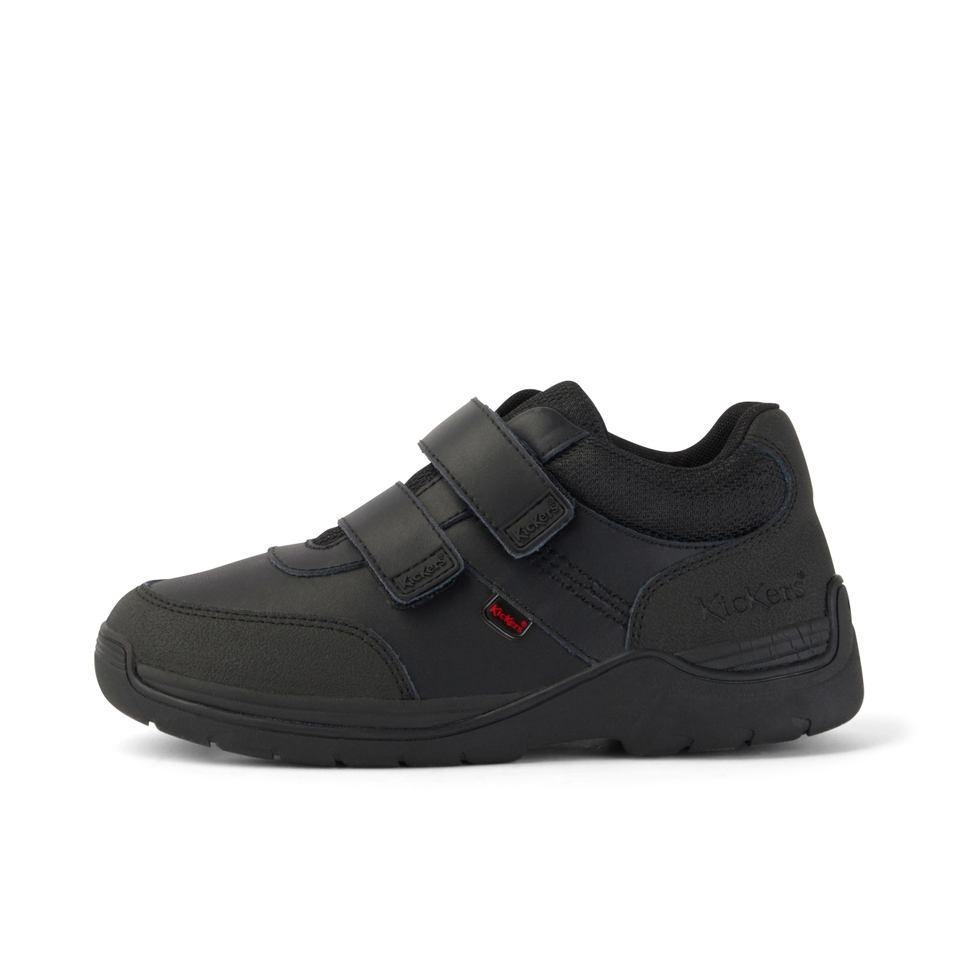 Junior Boys Stomper Mid Leather Black