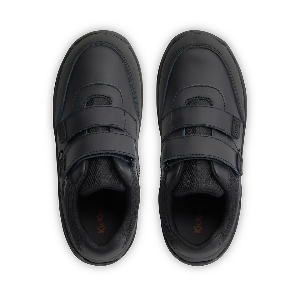 Junior Boys Stomper Mid Leather Black