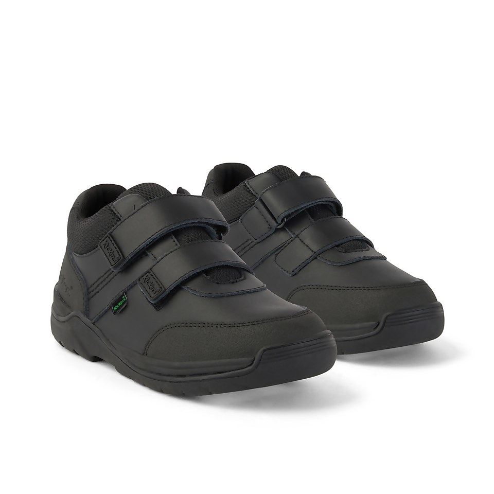 Junior Boys Stomper Mid Leather Black
