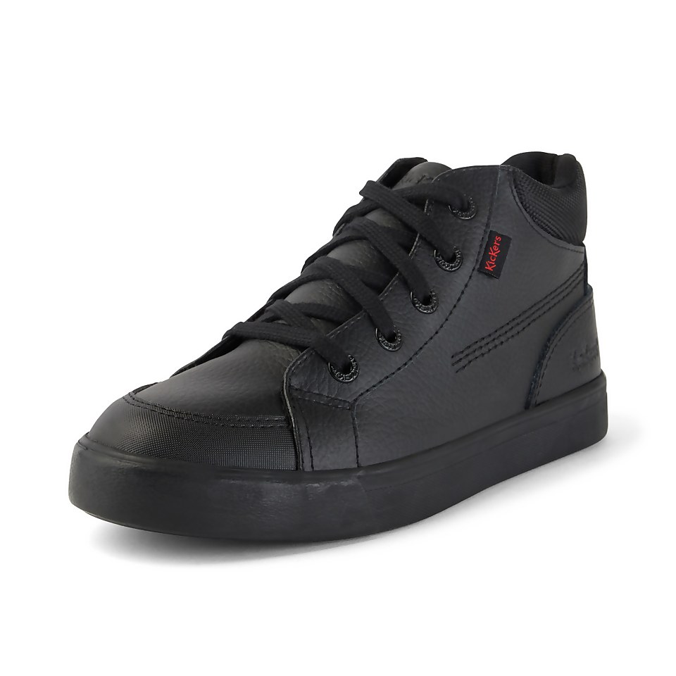 Youth Mens Tovni Hi Leather Black