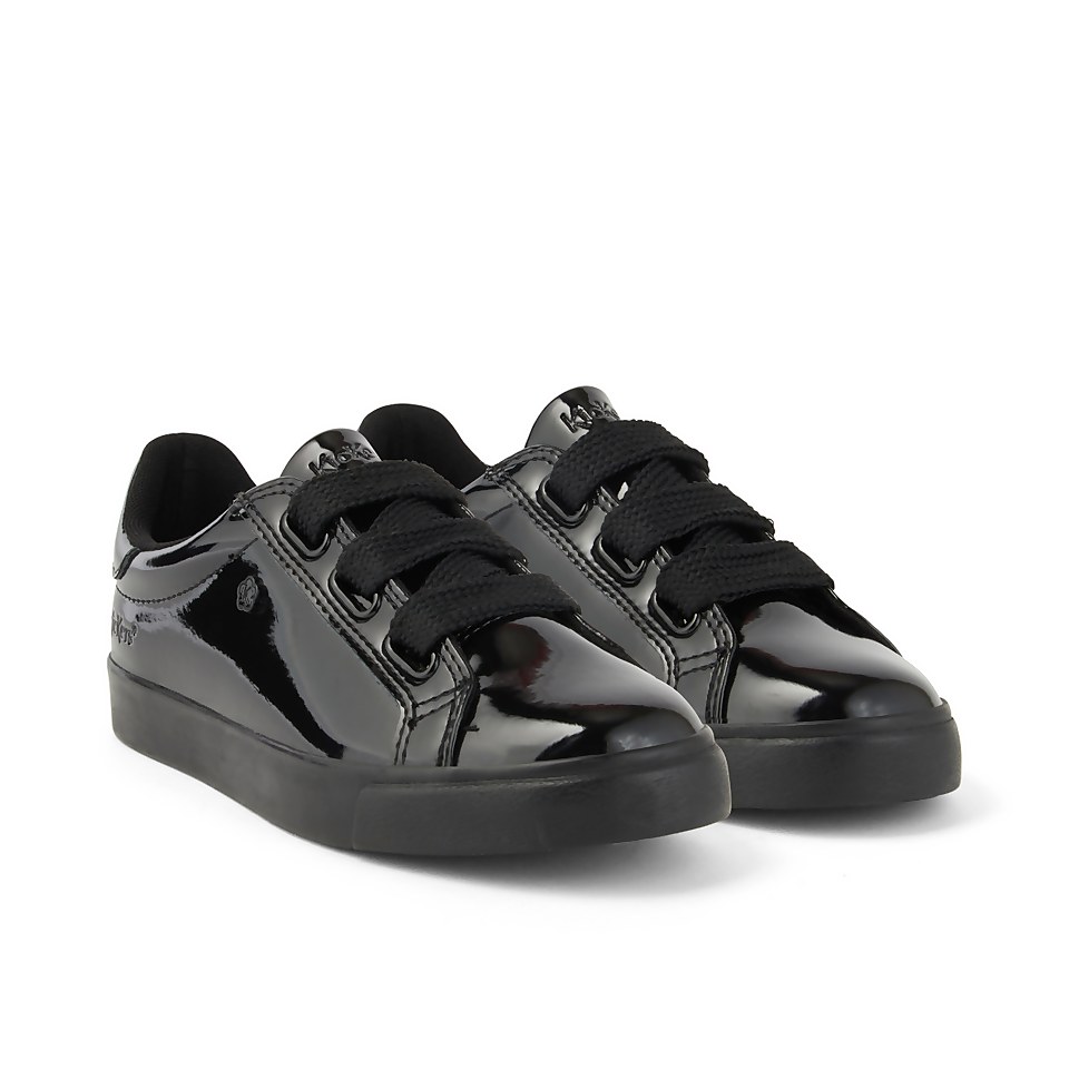 Youth Womens Tovni Ribbon Patent Leather Black