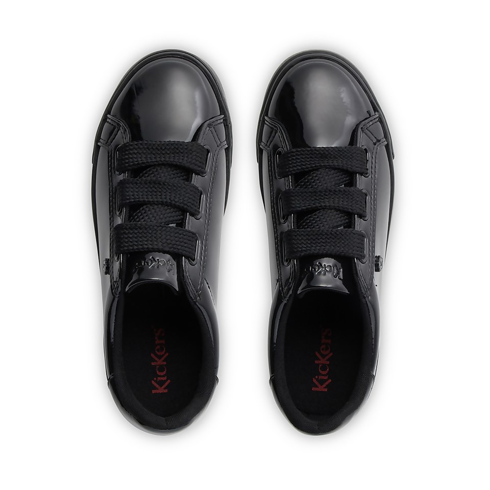 Youth Womens Tovni Ribbon Patent Leather Black