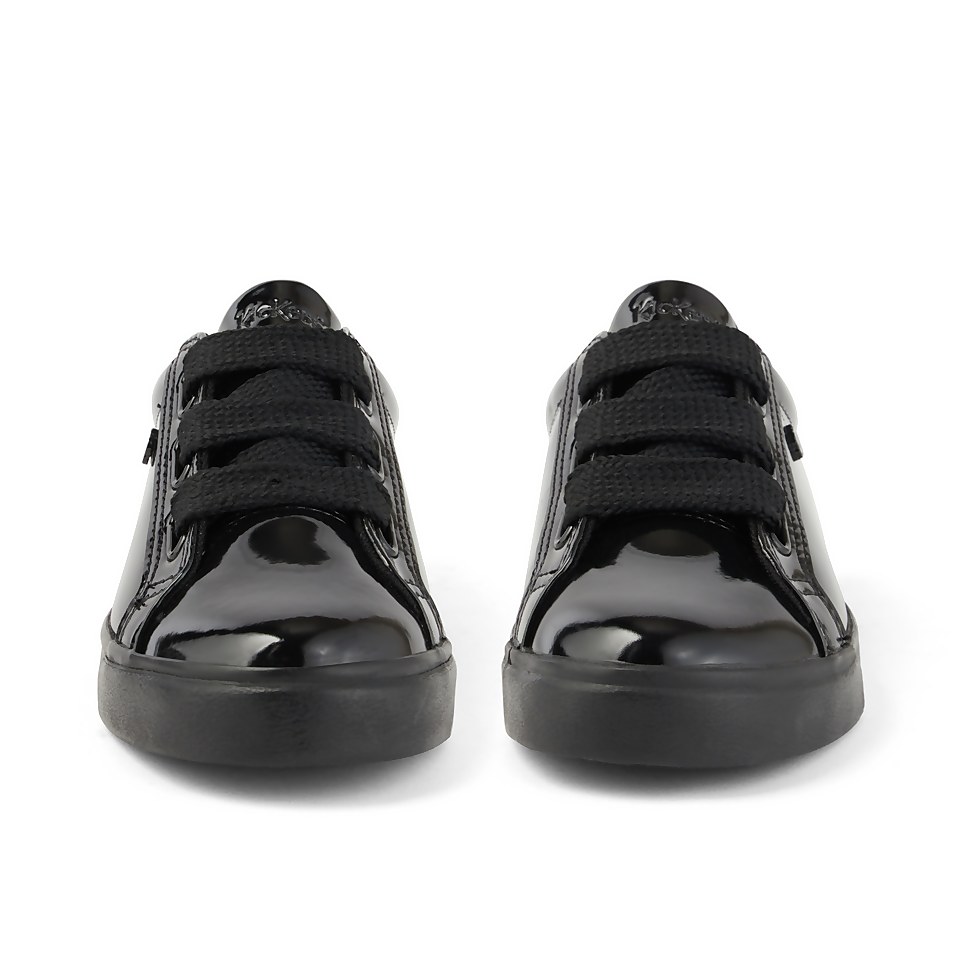 Youth Womens Tovni Ribbon Patent Leather Black