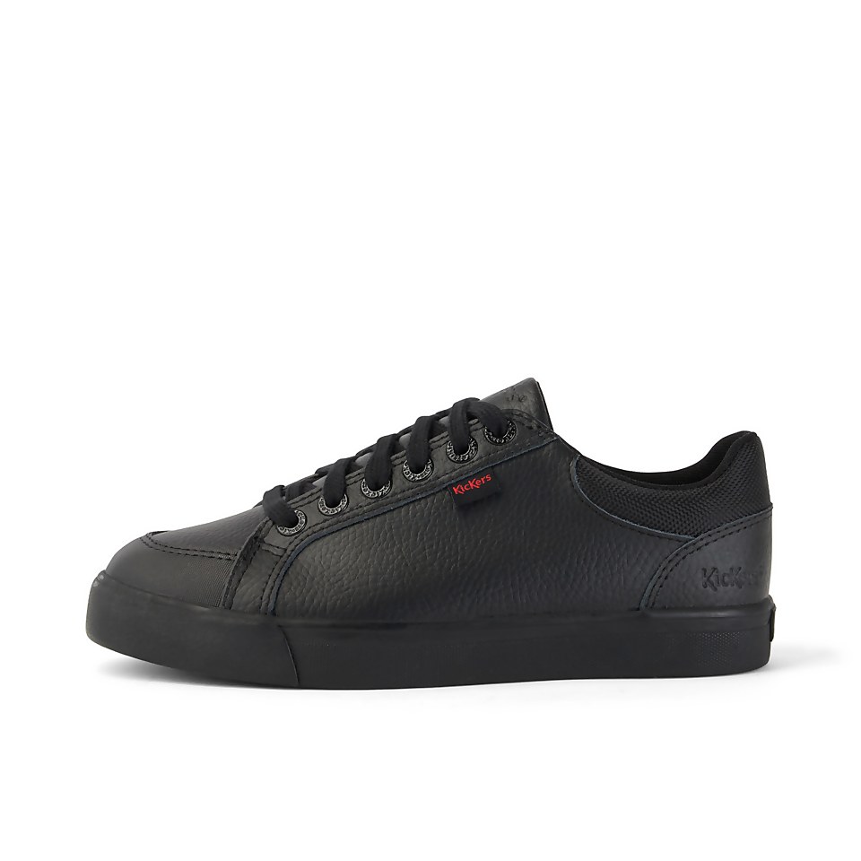 Youth Mens Tovni Lo Leather Black