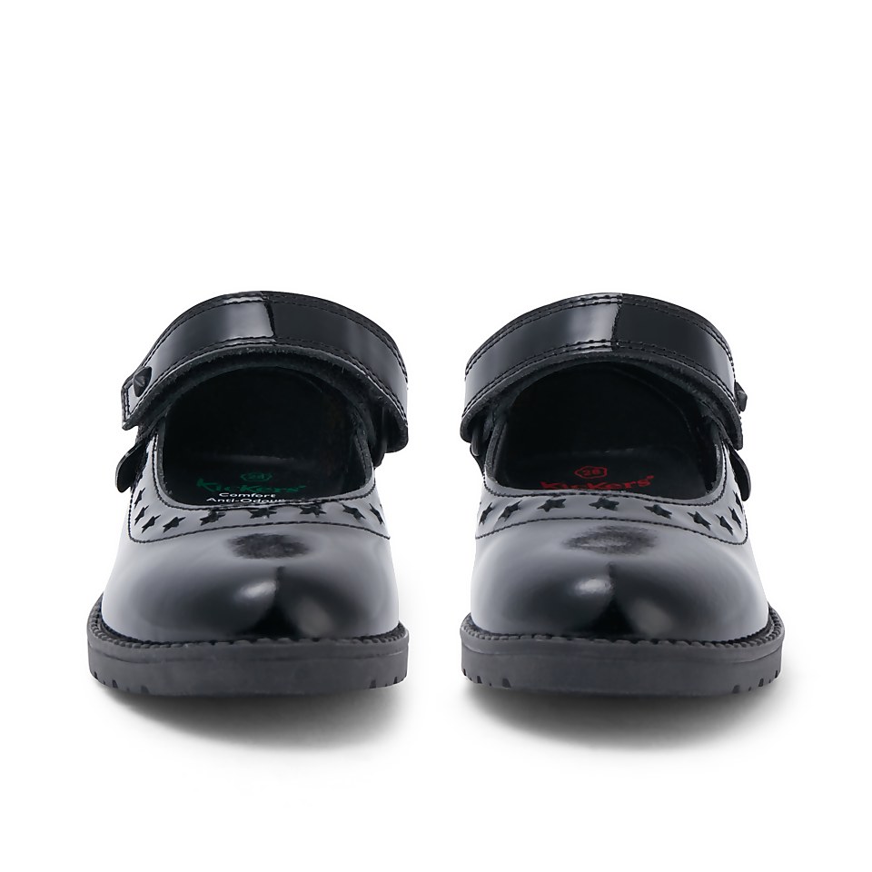 Junior Girls Lachly Star Mj Patent Leather Black