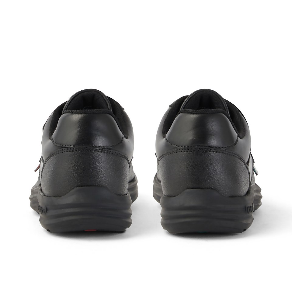 Junior Boys Reasan Twin Vel Leather Black
