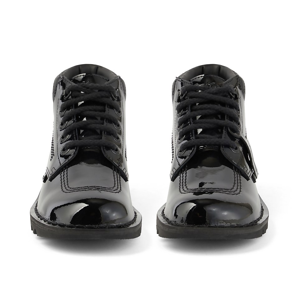 Youth Womens Kick Hi Quilt Patent Leather Black