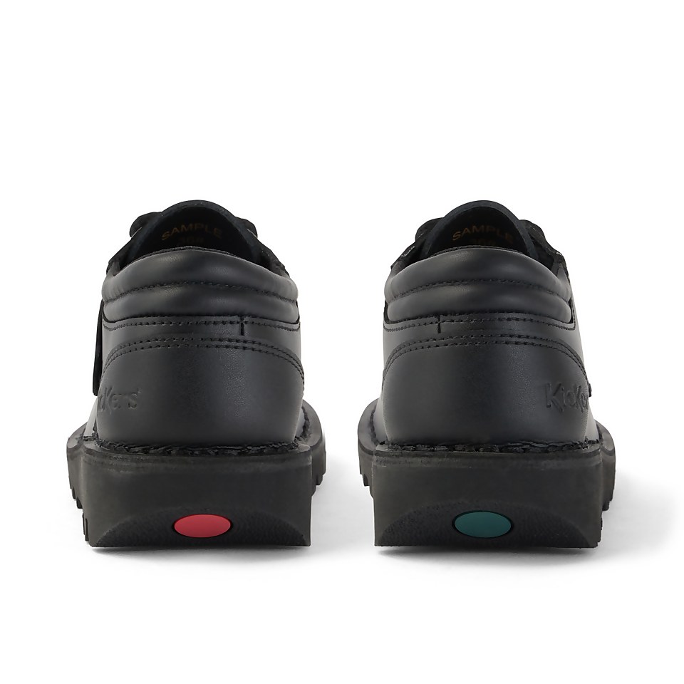 Youth Mens Kick Lo Leather Black