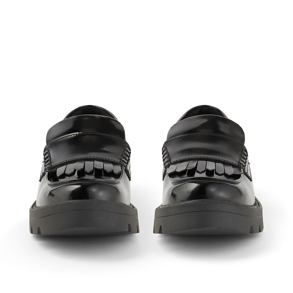 Youth Womens Kori Kilty Leather Black