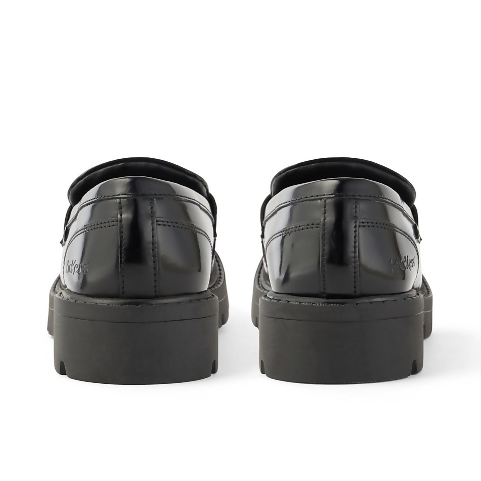 Youth Womens Kori Kilty Leather Black