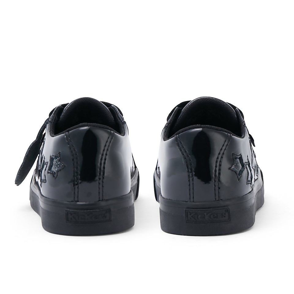 Junior Girls Tovni Star Patent Leather Black