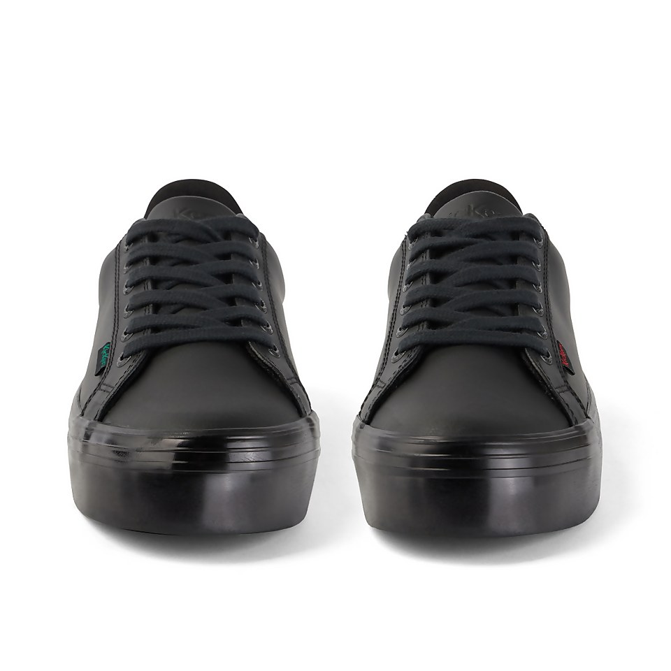 Adult Womens Tovni Stack Shine Leather Black