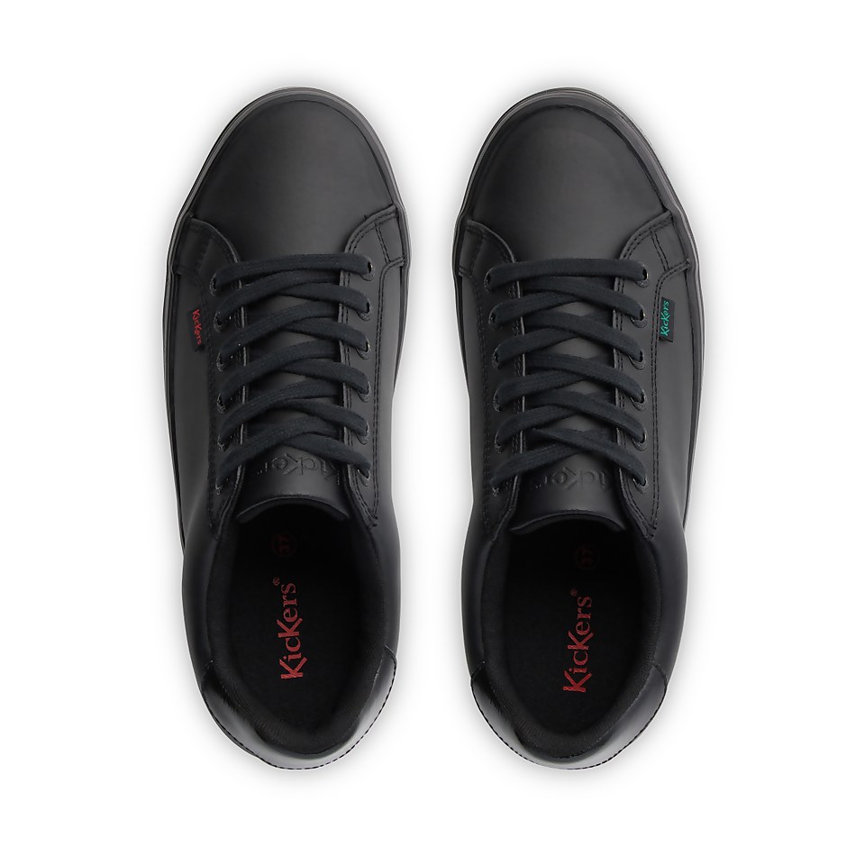 Adult Womens Tovni Stack Shine Leather Black
