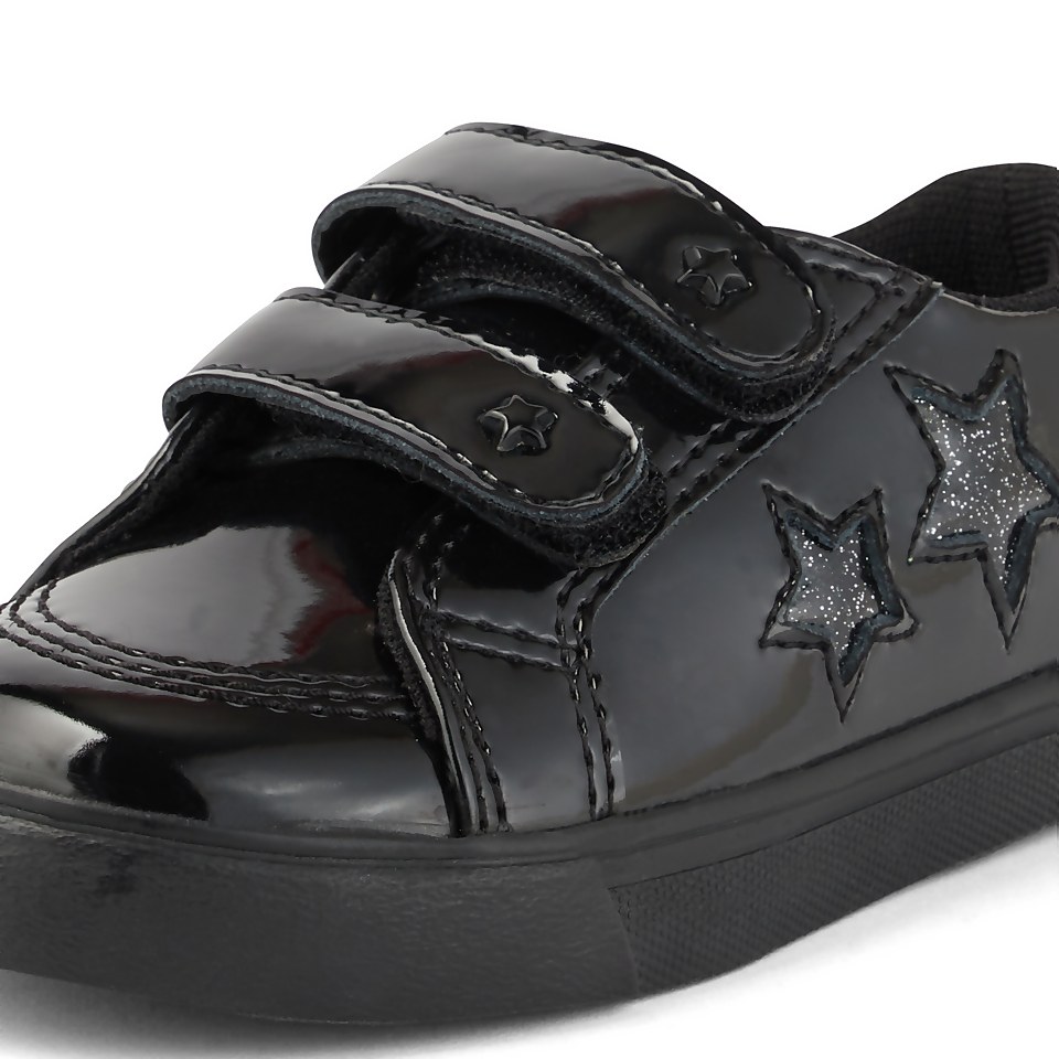 Infant Girls Tovni Star Vel Patent Leather Black
