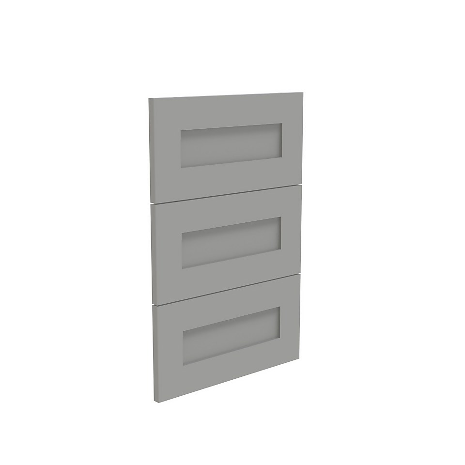House Beautiful Realm Narrow Chest of Drawers Fronts - Grey Shaker