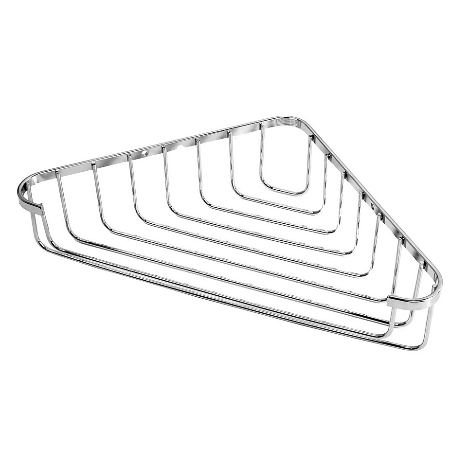 1 Tier Corner Basket - Chrome